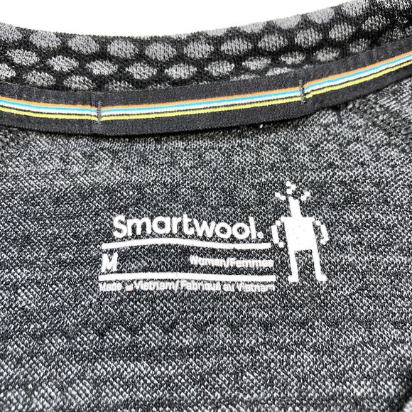 Smartwool Merino Wool 250 Base Layer Crew Shirt Women’s Medium Gray Long Sleeve - Picture 2 of 11
